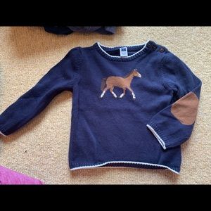 Janie and jack sweater horse